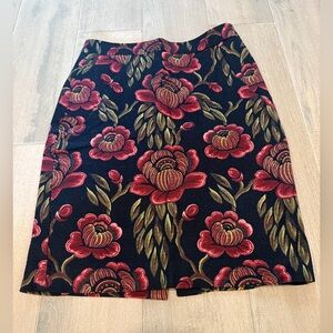 Ann Taylor Flower Pencil Skirt Size 0P